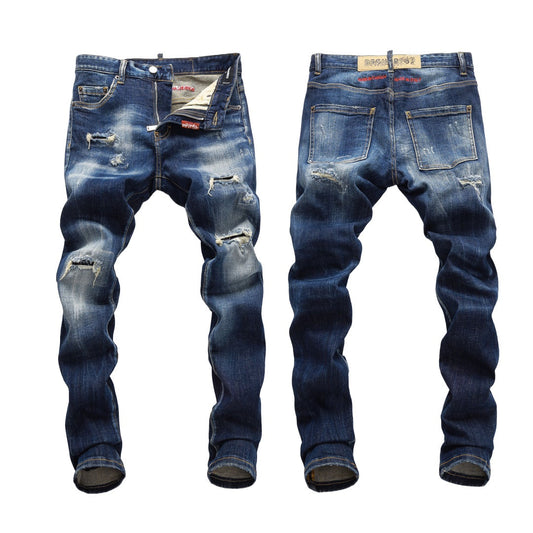 SOLA-Fashion Holes Jeans