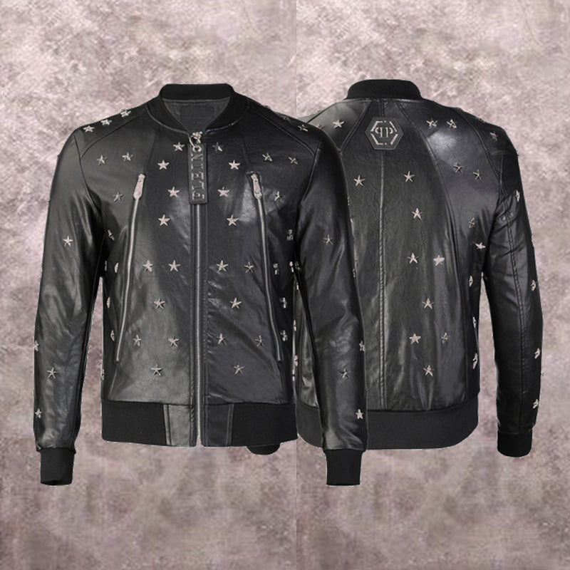 NEW-PP Leather Jacket