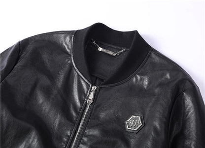 NEW-PP Leather Jacket