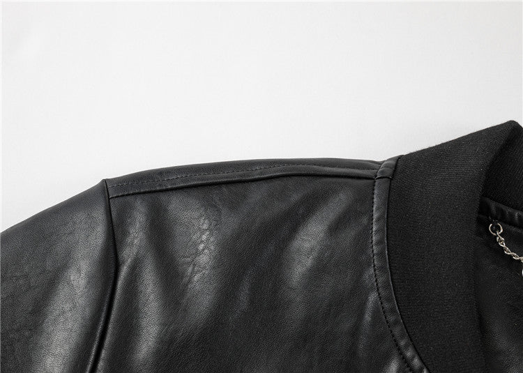 NEW-PP Leather Jacket